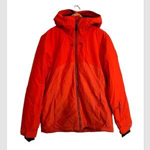 New Quiksilver Men's Mission Orange Printed Block Jacket Dry Flight Highline M